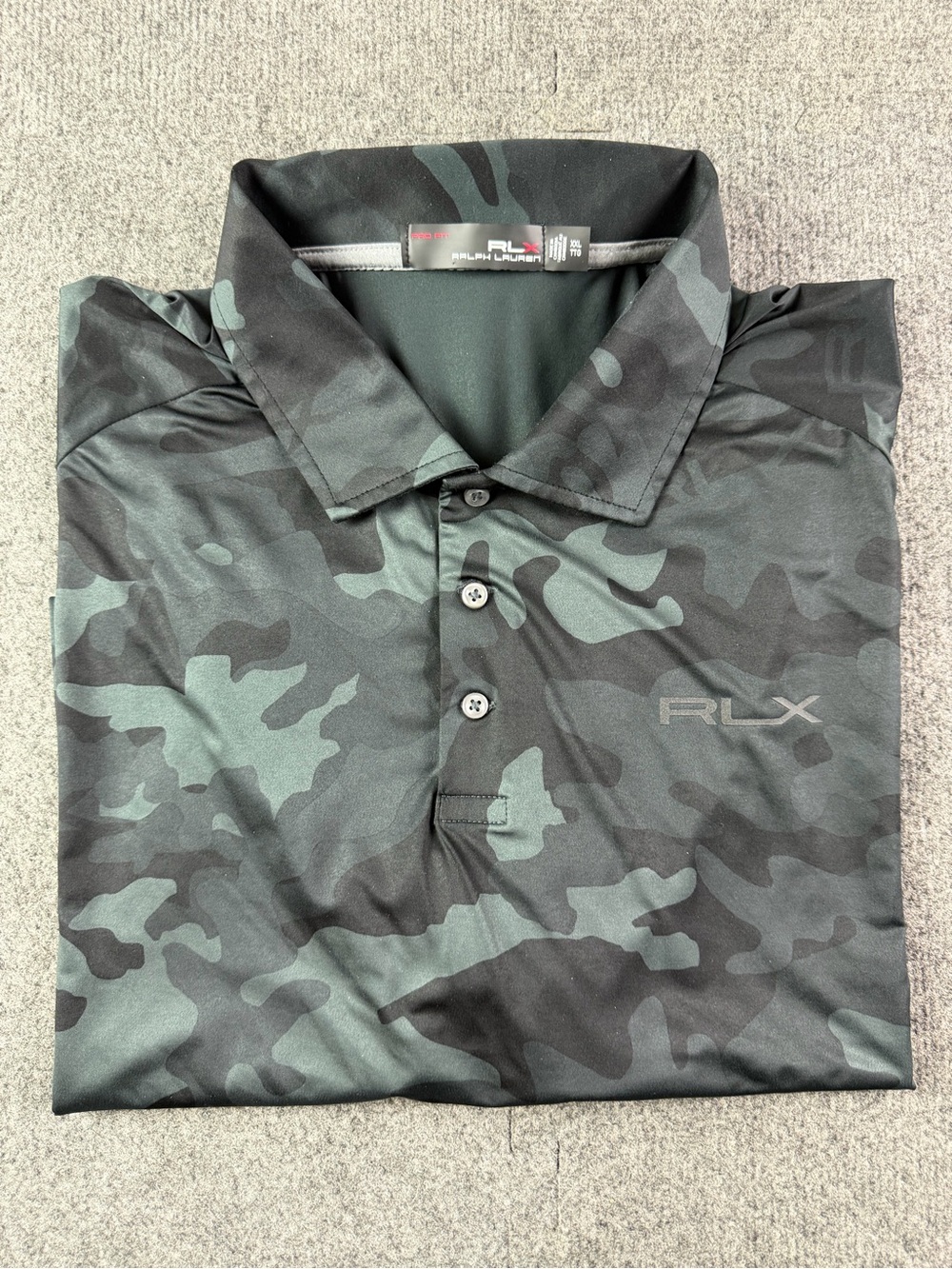 RLX Ralph Lauren Pro Fit Mens Camo Short Sleeve Performance Polo Shirt Size 2XL